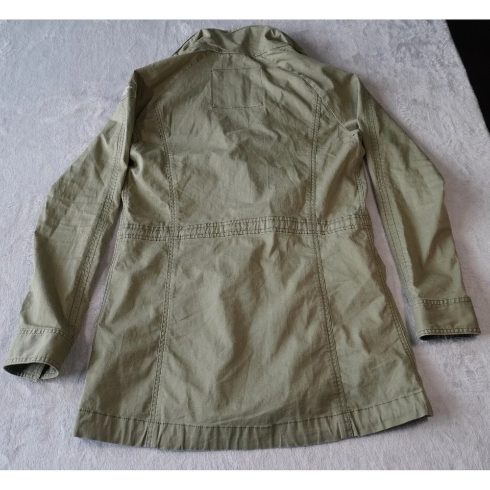 Vintage‎ Abercrombie & Fitch Field Jacket Large Army Green Military Utility